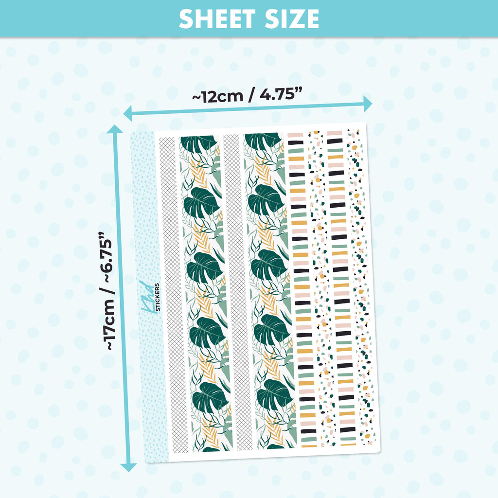 Tropical Lime Weekly Planner Sticker Kit