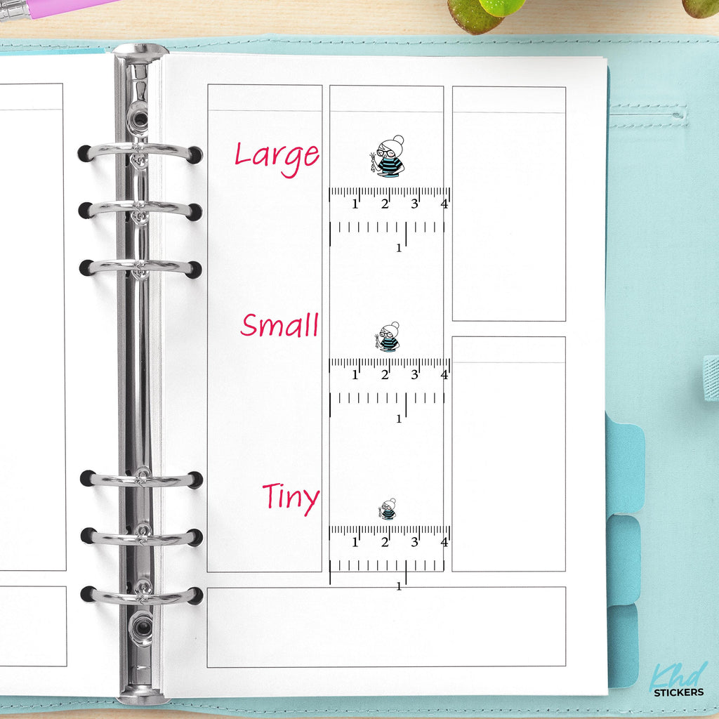 Planner Girl Leona Finger Injury, Planner Stickers, 3 sizes including tiny, Removable