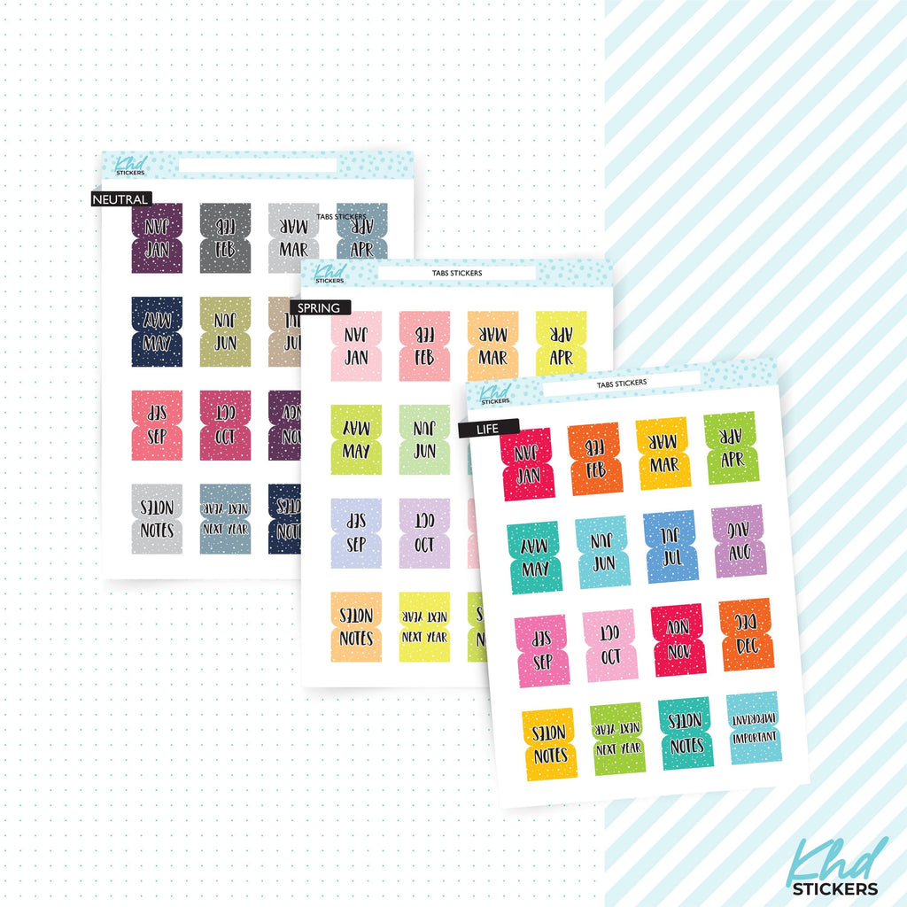 Sticker Tabs for Hobonichi Weeks and Small Planners