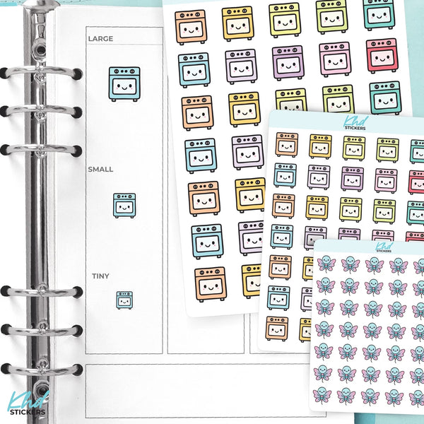 Kawaii Oven Planner Stickers — video