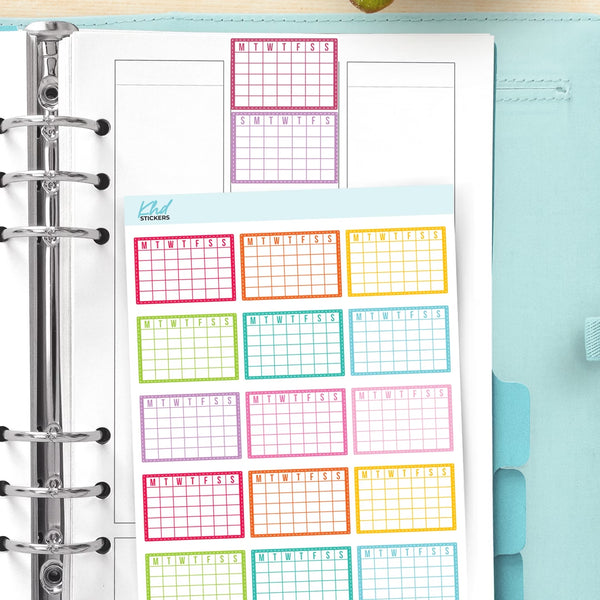 Blank Month Planner Stickers — video