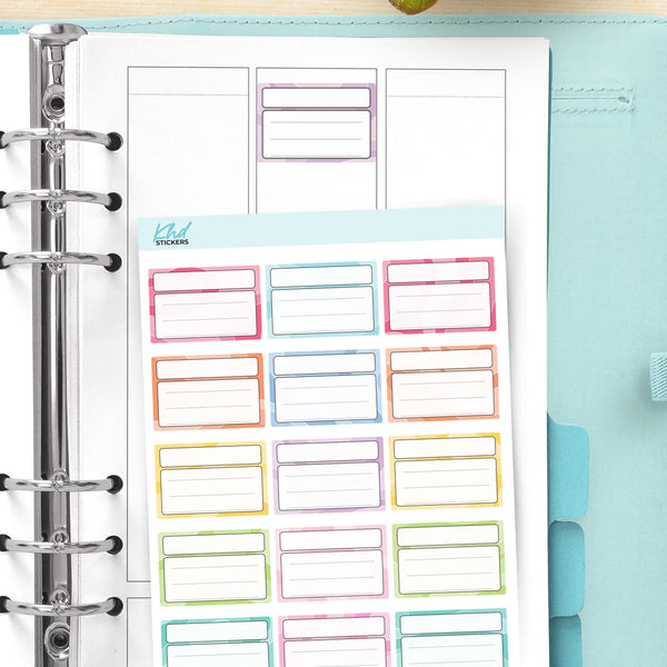 Header and Detail Swirl Functional Boxes Sticker — video