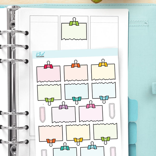 Paperclip Notes Planner Stickers — video