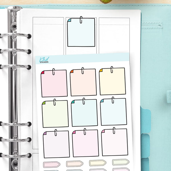 Paperclip Note Planner Stickers — video
