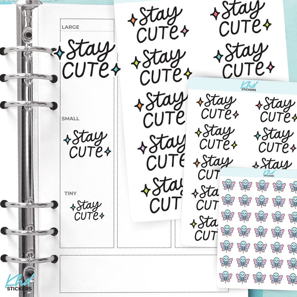 Stay Cute – Kawaii Motivation Sticker — video