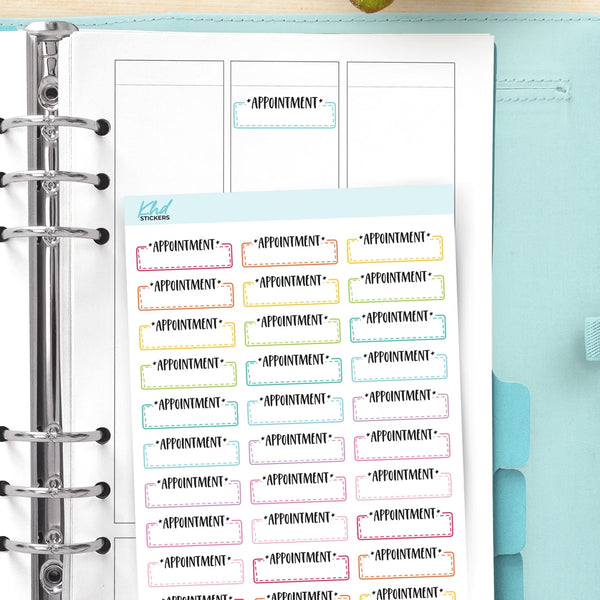 Appointment Boxes Stickers — video