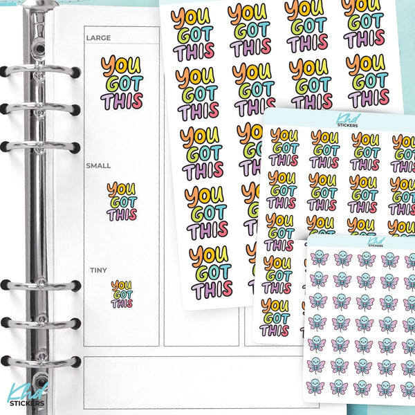 You Got This – Kawaii Motivational Planner Sticker — video