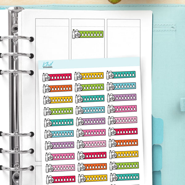 Planner Girl Leona Water Tracker Stickers — video