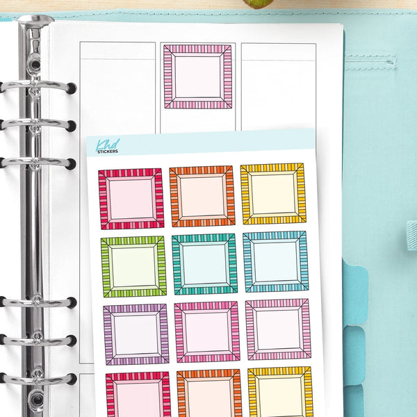 Decorated Border Note Frames Planner Stickers — video