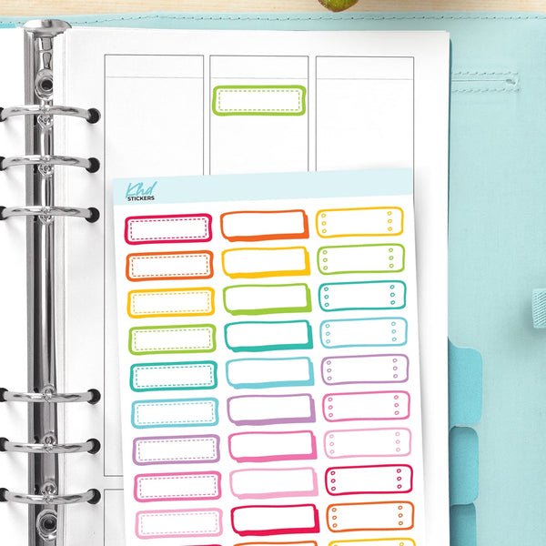 Hand-drawn Quarter Box Stickers — video