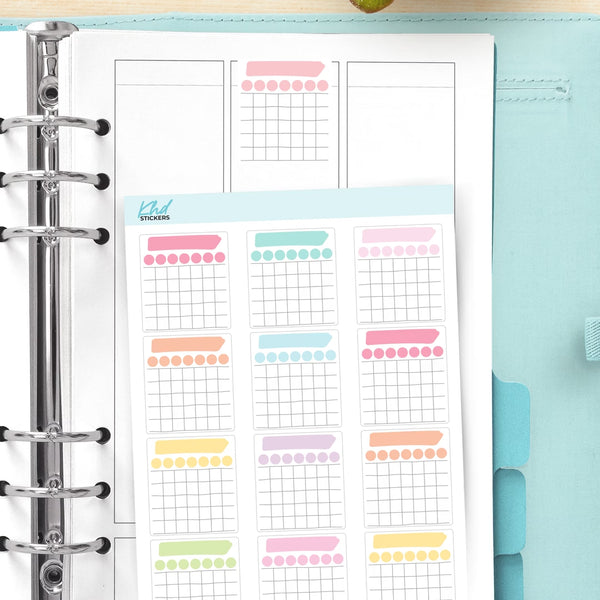 Monthly Trackers Planner Stickers — video