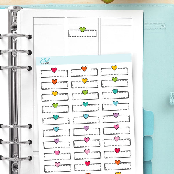 Single Hearts Appointment Stickers — video