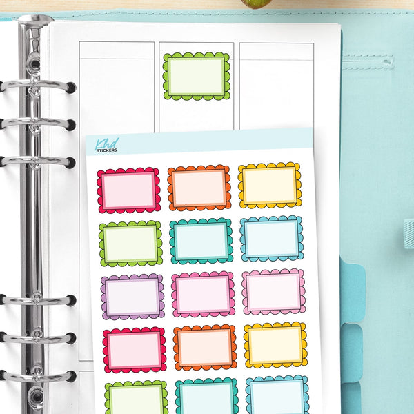 Doodle Border Frames Planner Stickers — video