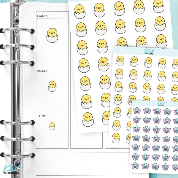 Kawaii Hatching Chick – Cute Spring Planner Stickers — video