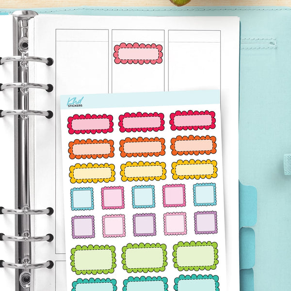 Mixed Doodle Box Appointment Stickers — video