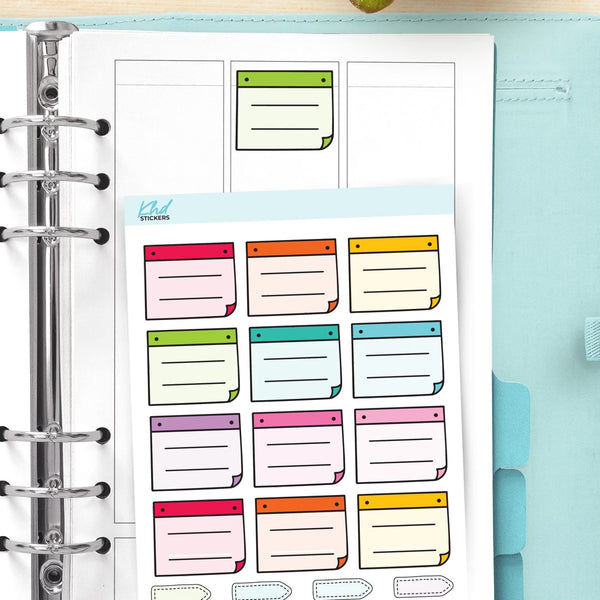 Notepad Notes Planner Stickers — video