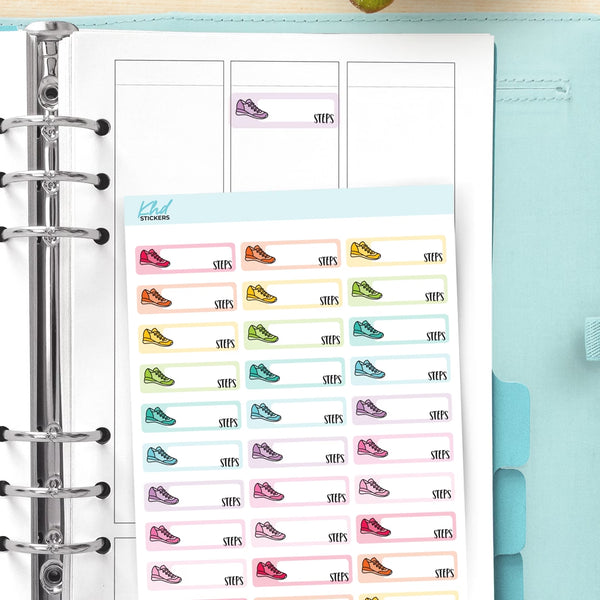 Step Tracker Planner Stickers — video