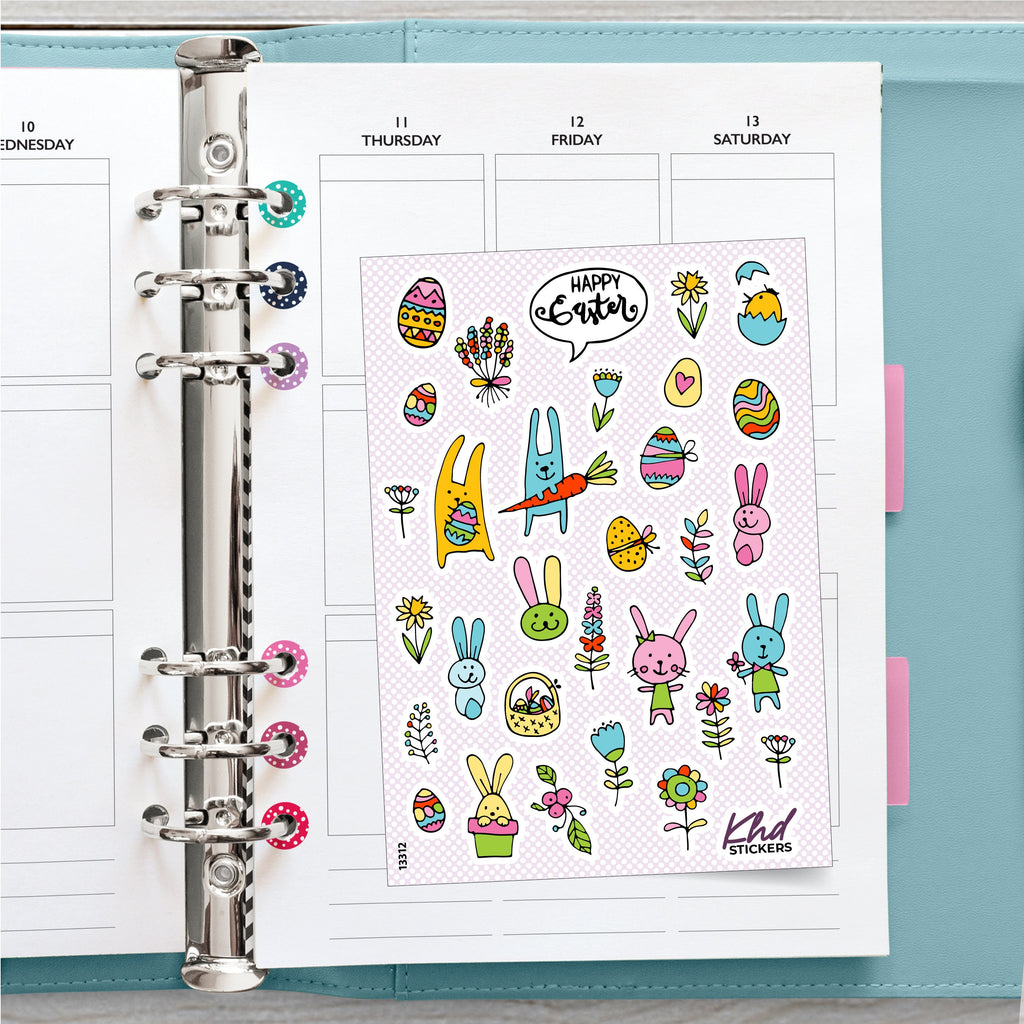 Easter Planner Stickers, Planner Stickers, Removable