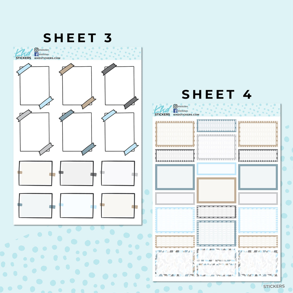 Monthly Functional Planner Sticker Kit - In The River - Planner Stickers - Kit 4809