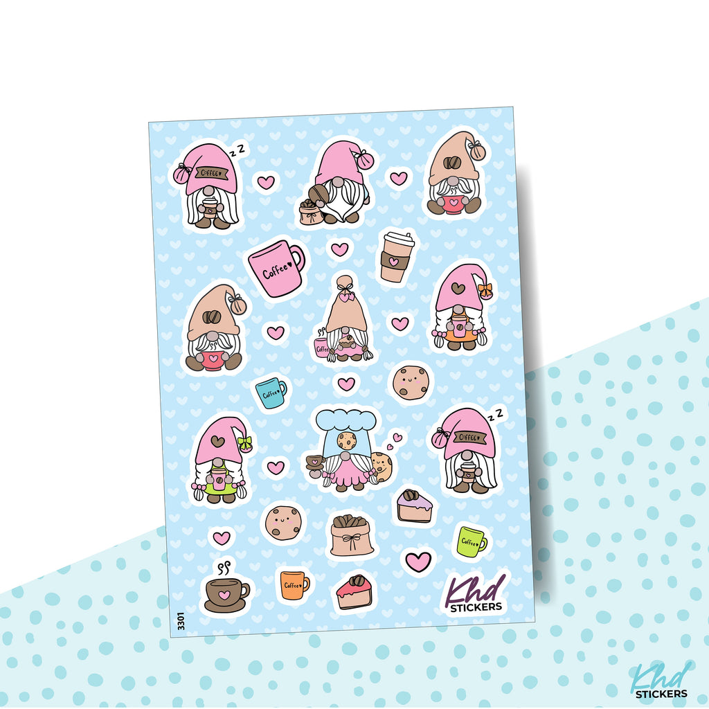 Cookies & Gnomes Stickers, Planner Stickers, Removable