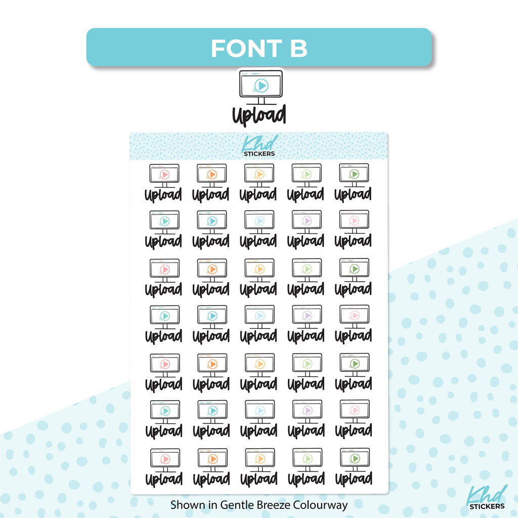 Upload Planner Stickers, Removable