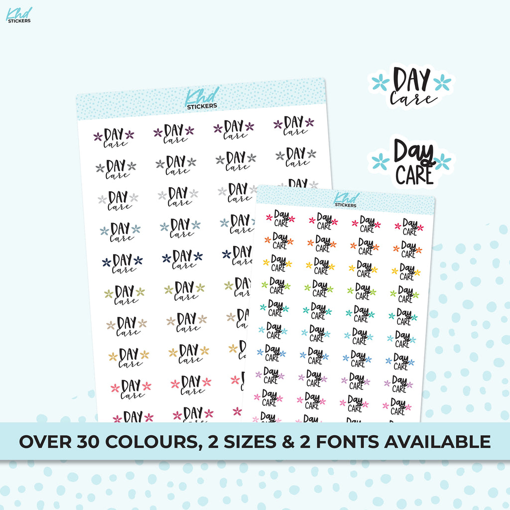 Day Care Stickers, Planner Stickers,Removable