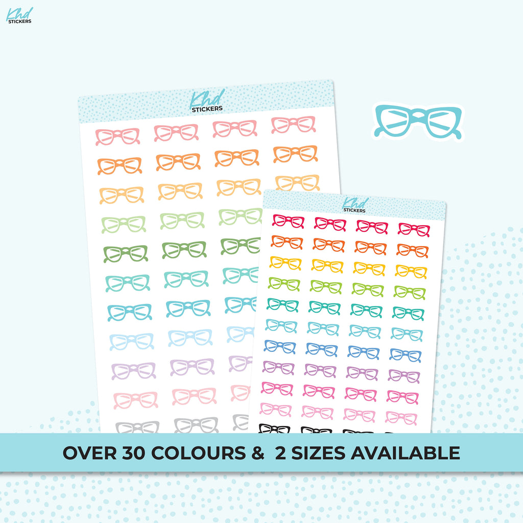 Eye Glasses / Spectacles, Planner Stickers, Removable
