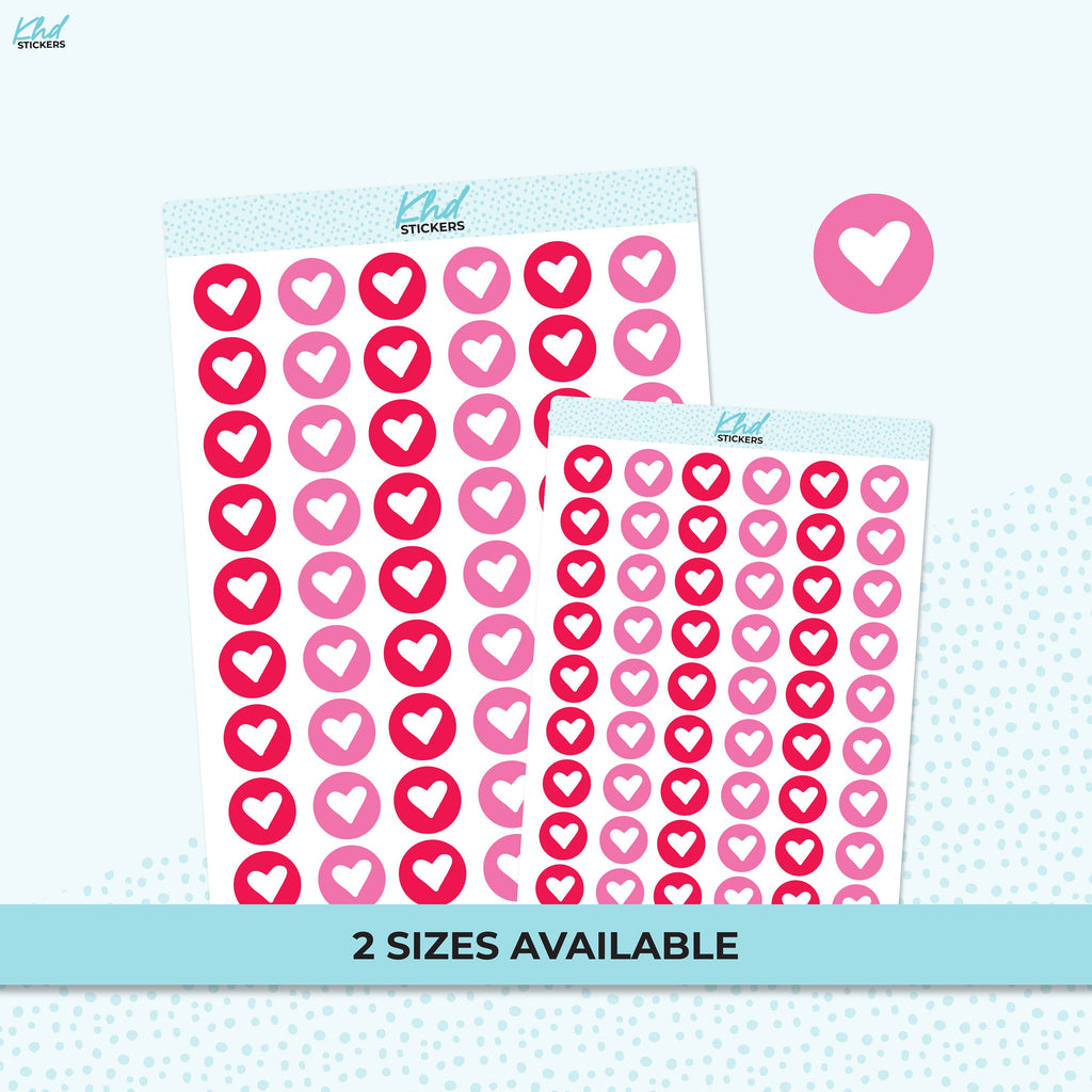 Heart Stickers, Planner Stickers, Removable