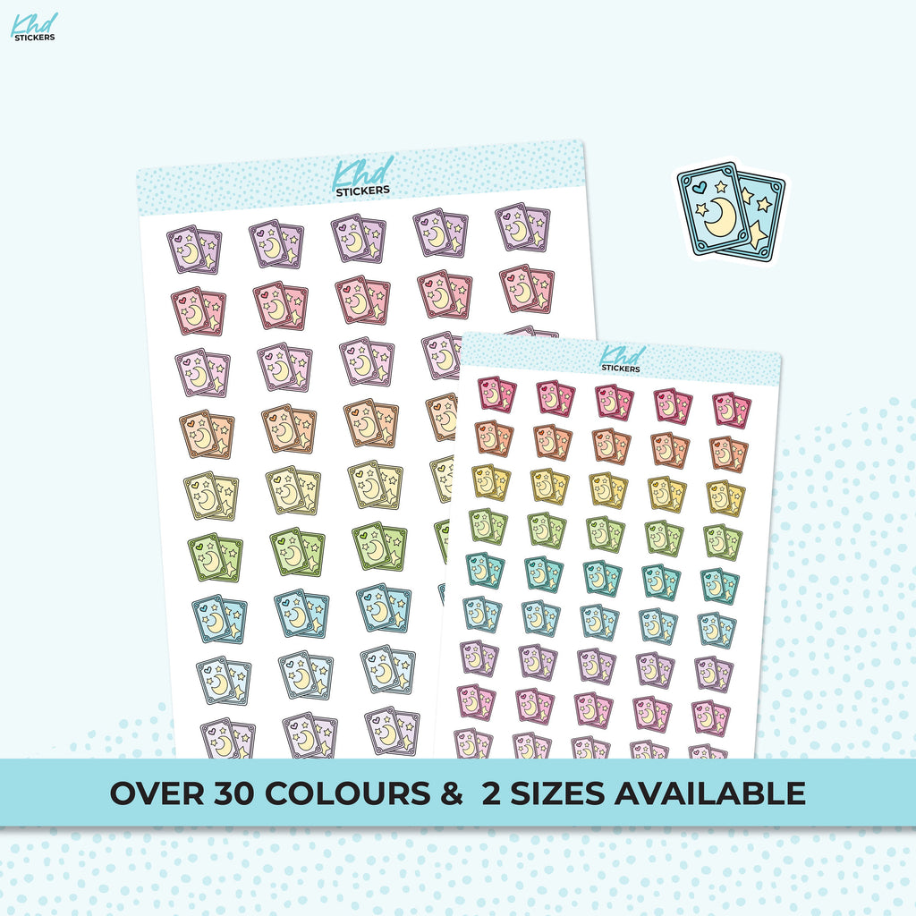 Tarot Card Icon Stickers, Planner Stickers, Removable