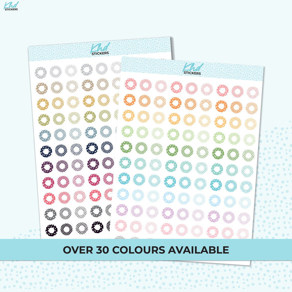Planner Reinforcement Stickers, Planner Stickers, Removable