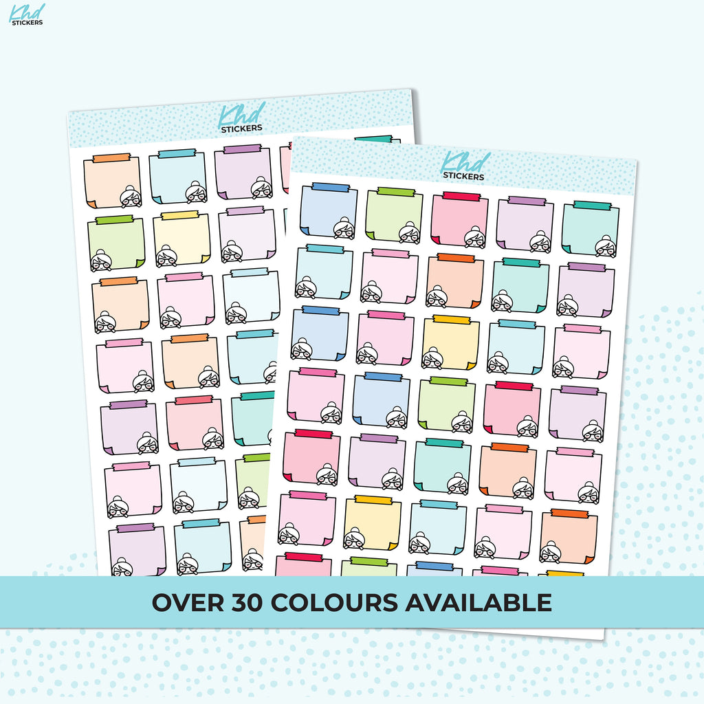 Planner Girl Leona Small Box Planner Stickers, Removable Vinyl or Permanent Paper