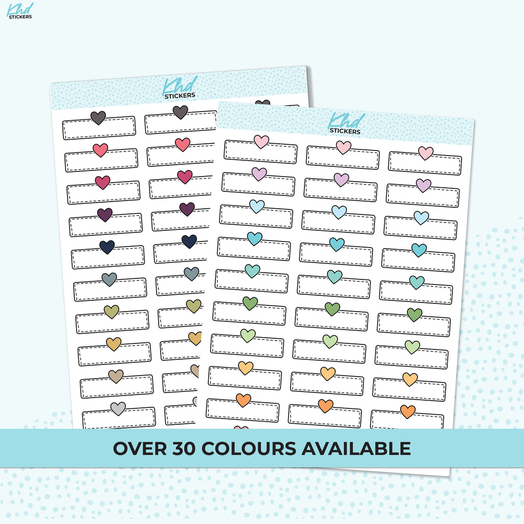 Single Hearts Appointment Stickers, Planner Stickers, Removable Vinyl