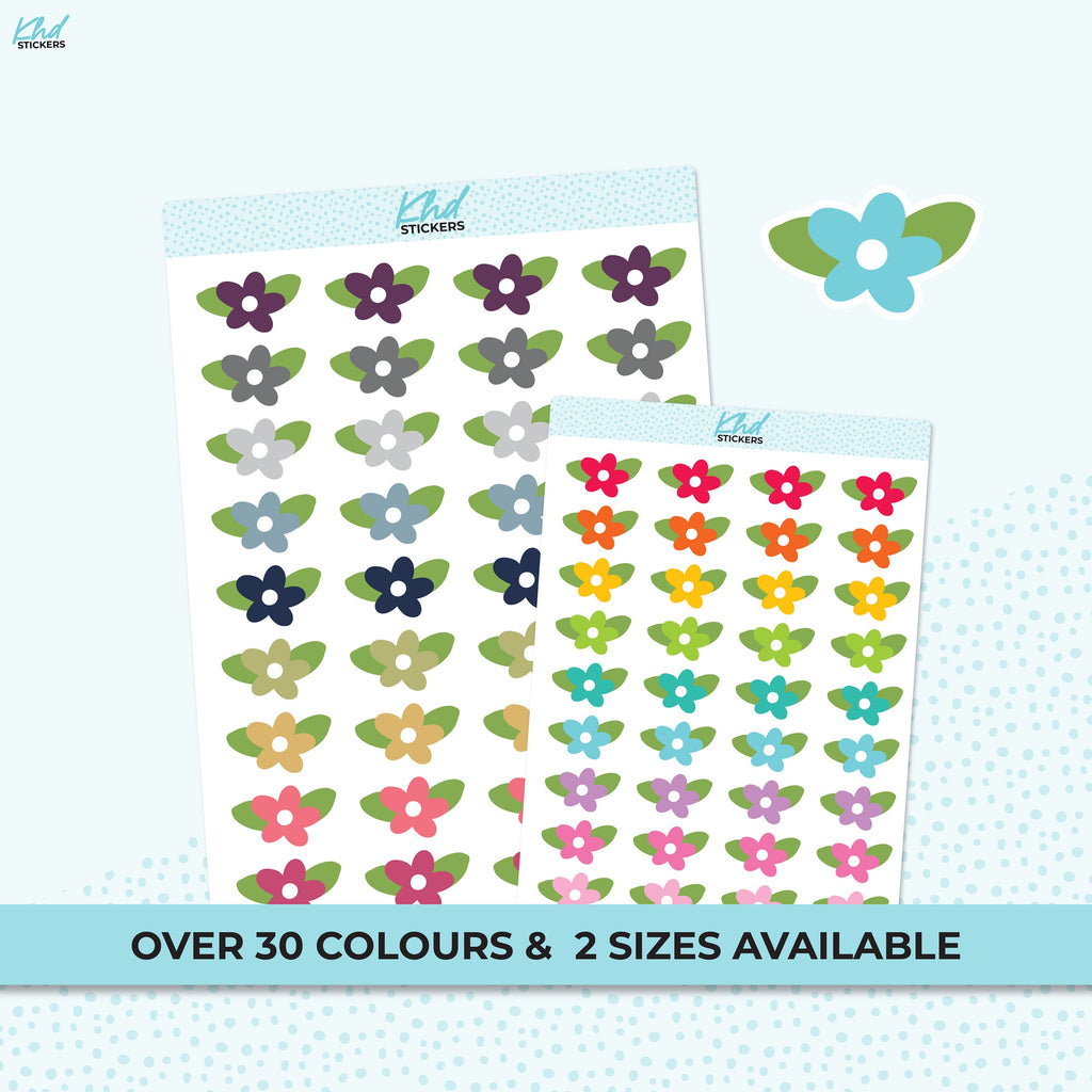 Cute Flowers Decorative Stickers, Planner Stickers, Removable