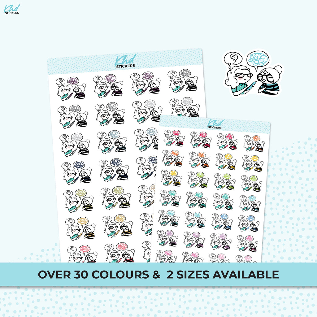 Planner Girl Therapy Stickers, Planner Stickers, Removable