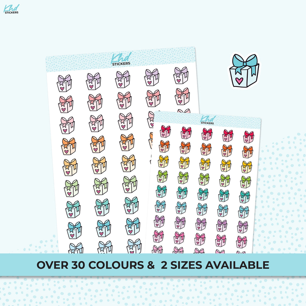 Cute Birthday Icon Stickers, Planner Stickers, Removable