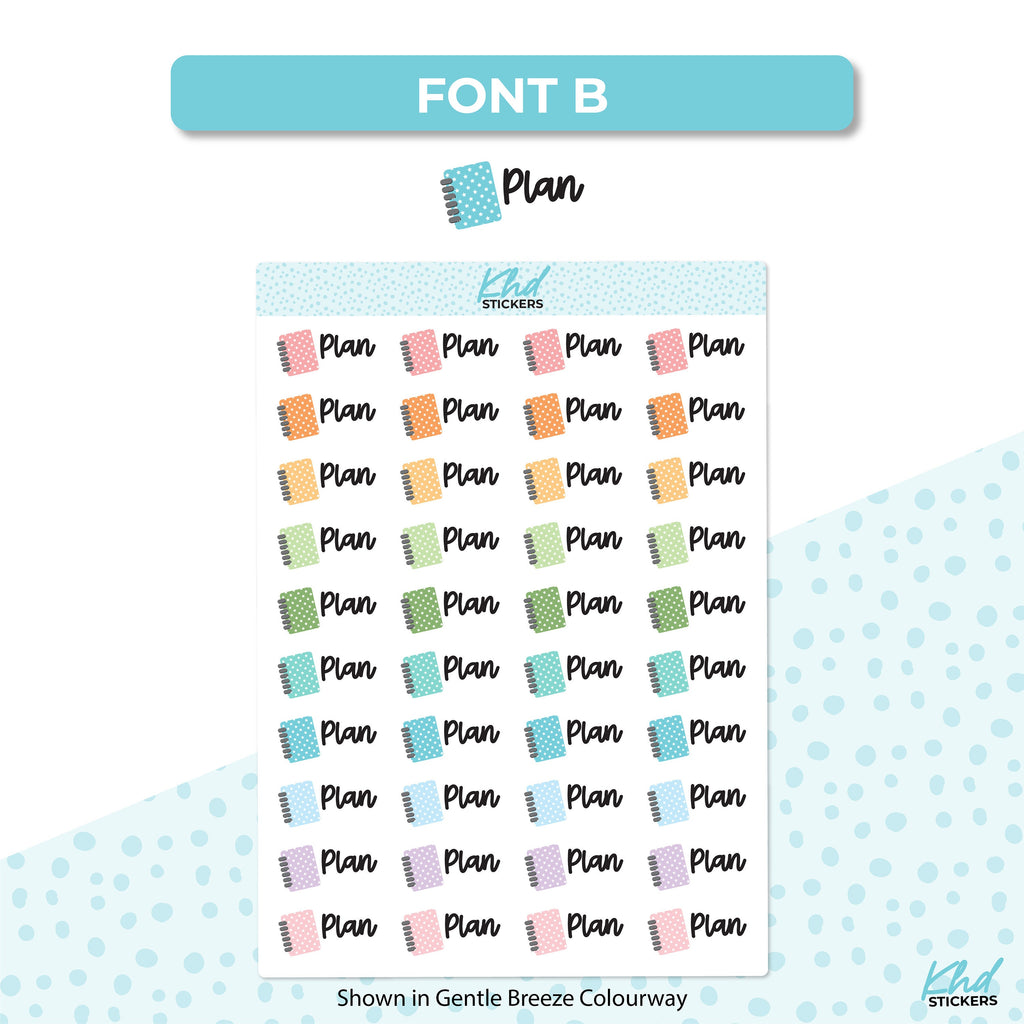 Plan Planner Stickers, Planner Stickers, Removable