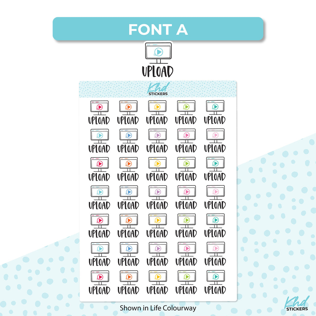 Upload Planner Stickers, Removable