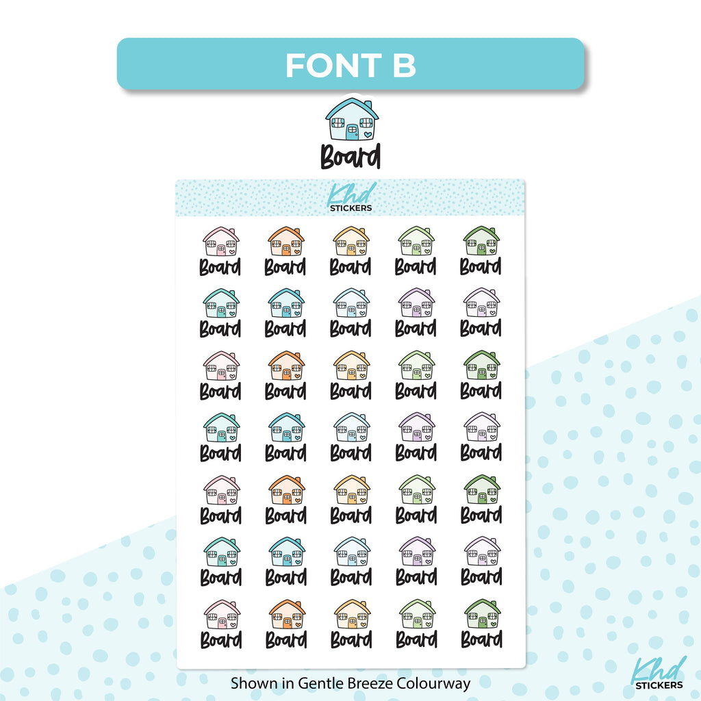 Board Planner Stickers, Removable