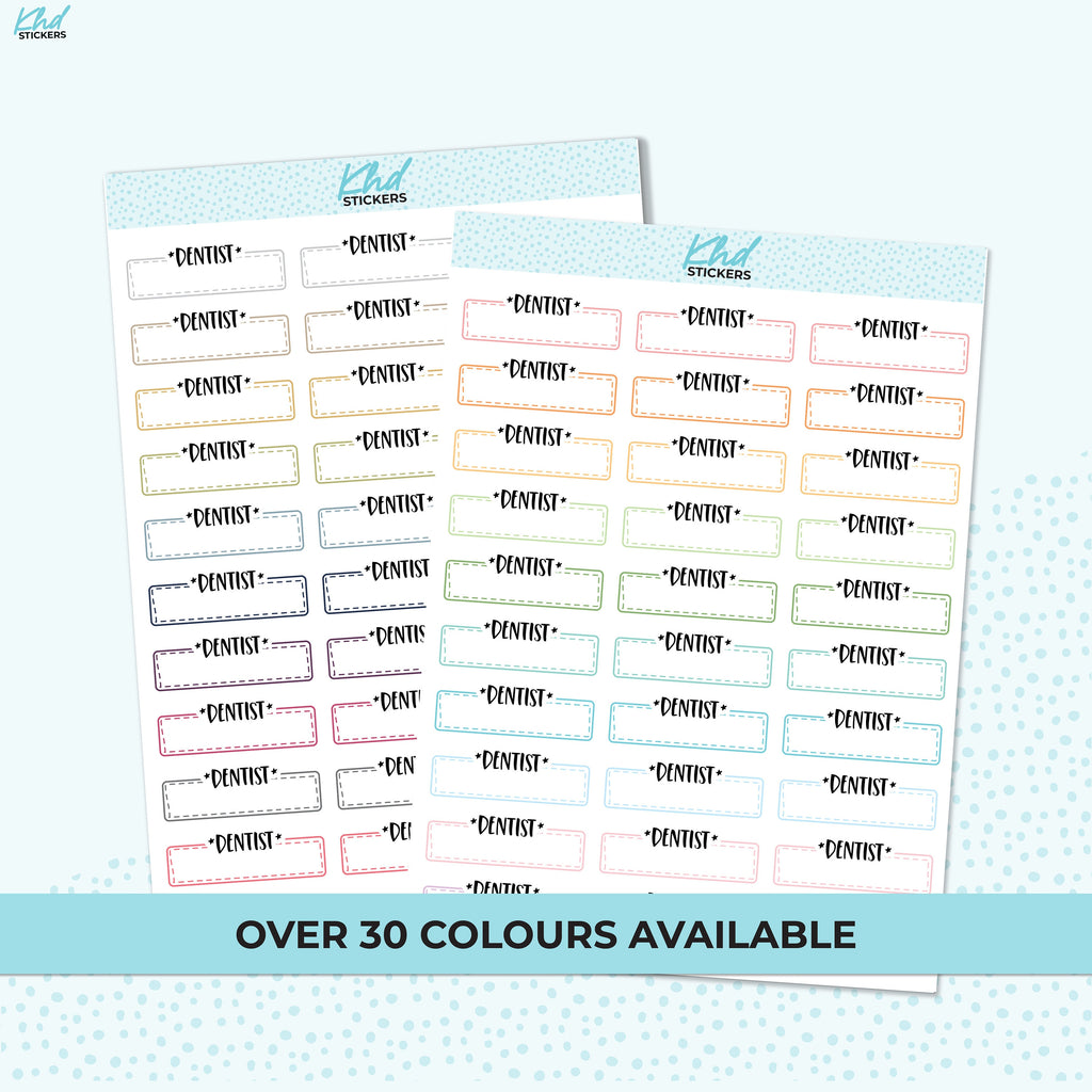 Dentist Stickers, Planner Stickers, Removable