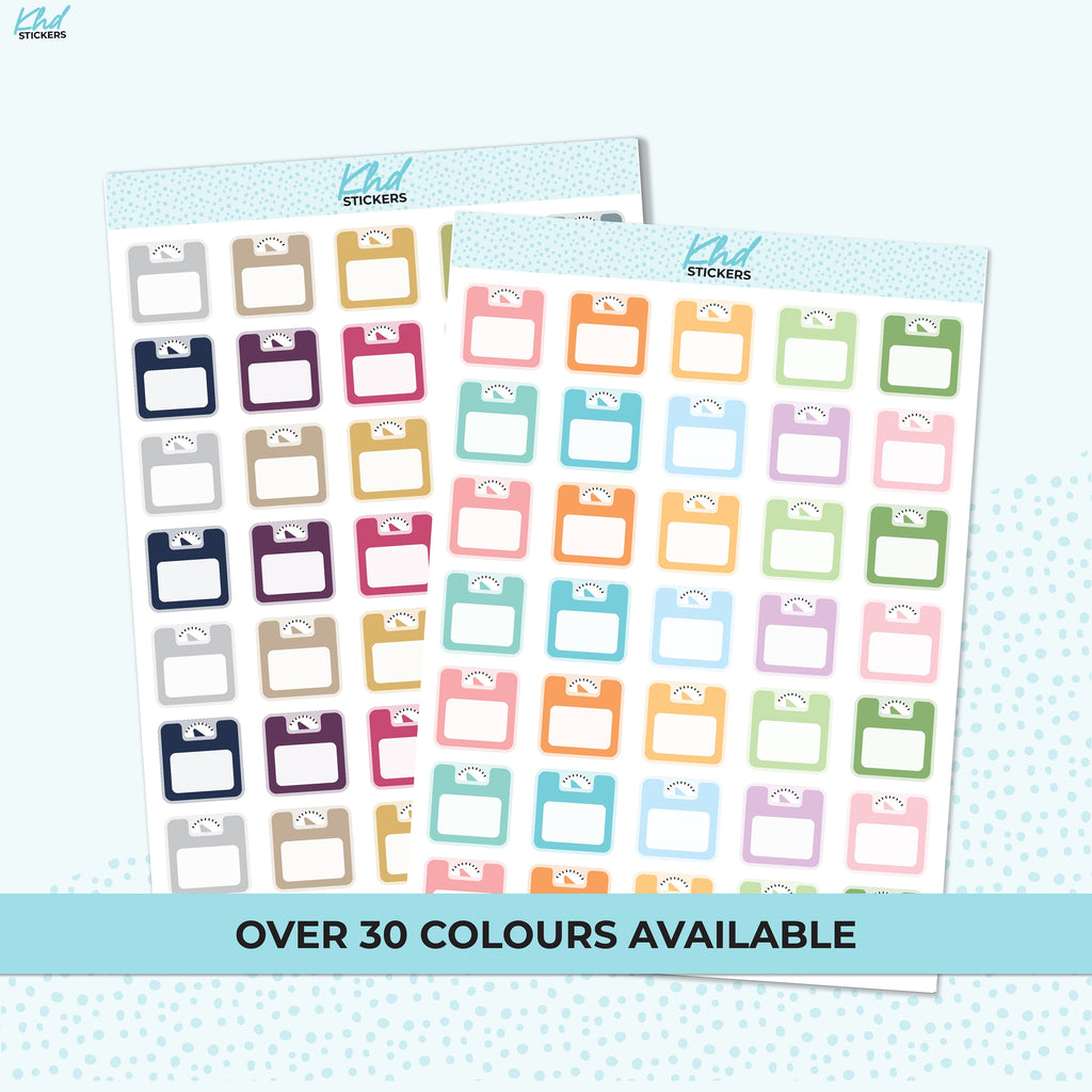 Bathroom Scales Stickers, Planner Stickers