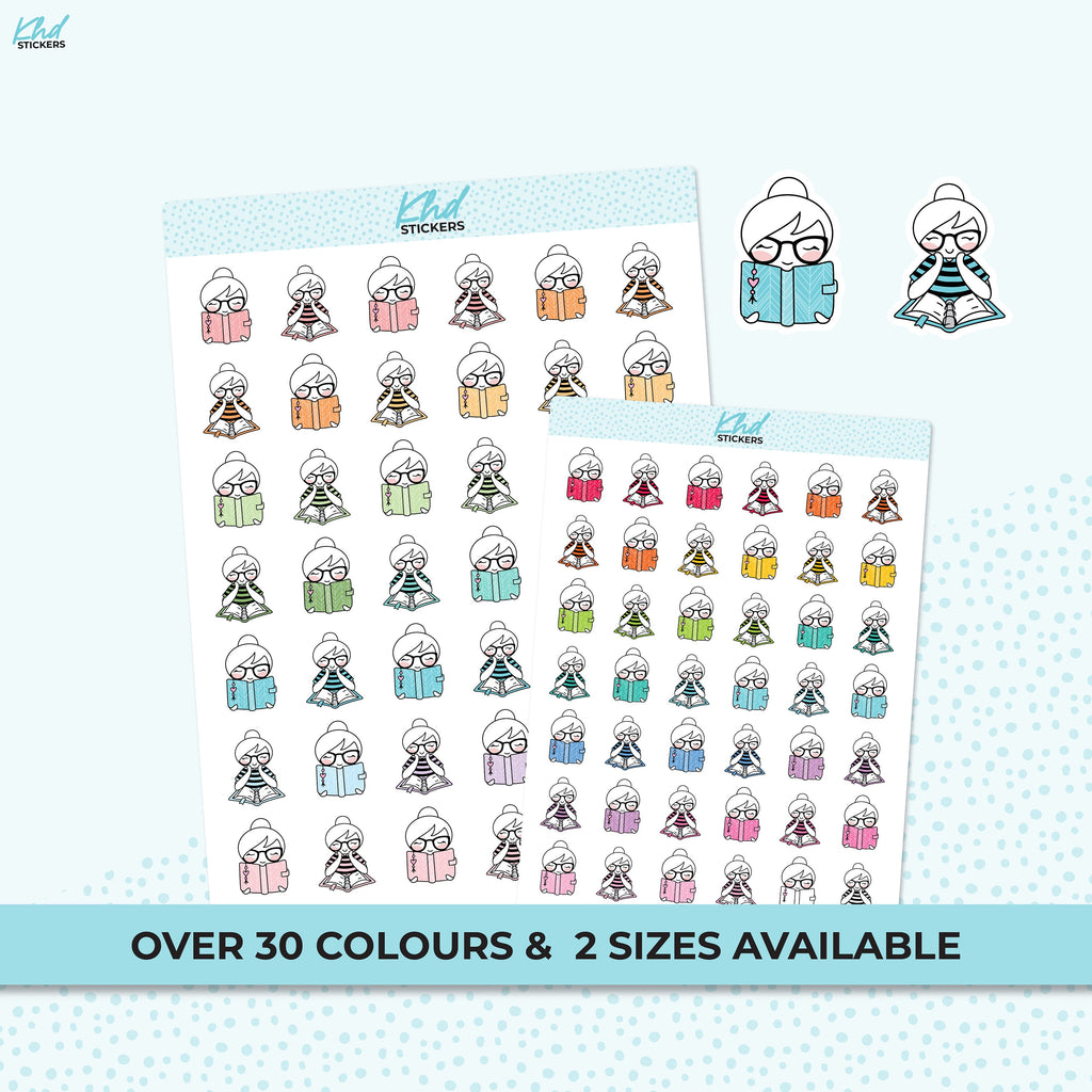 Planner Girl Leona Planning Time, Planner Stickers, Removable