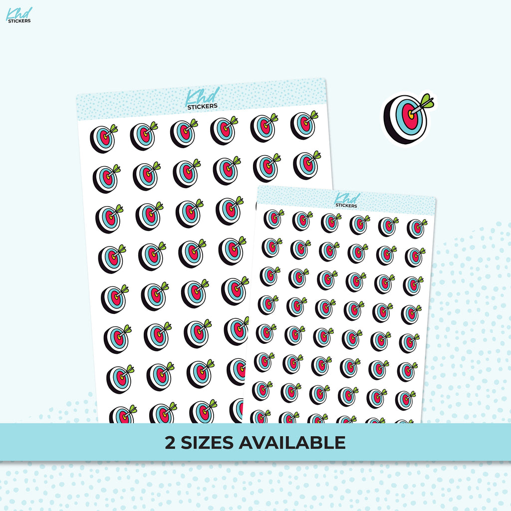 Bullseye / Target Planner Stickers, Two sizes available, Removable