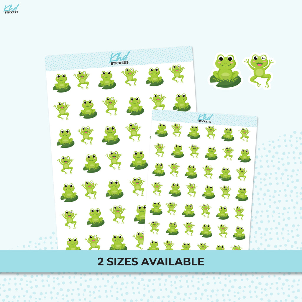 Frog Planner Stickers, Removable