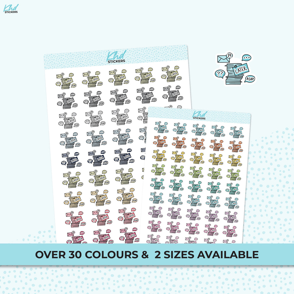 Later Stickers Planner Stickers, Two Sizes, Removable