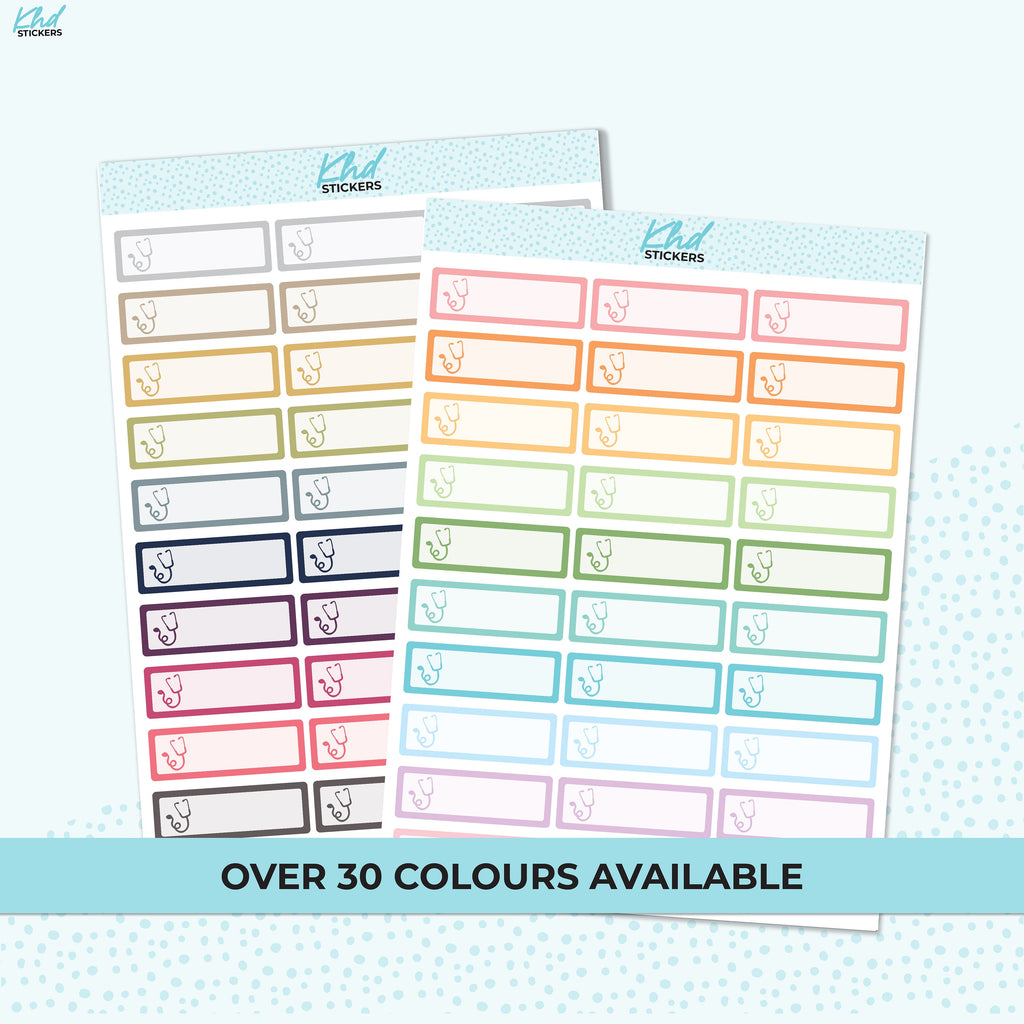 Medical Appointment Stickers, Planner Stickers