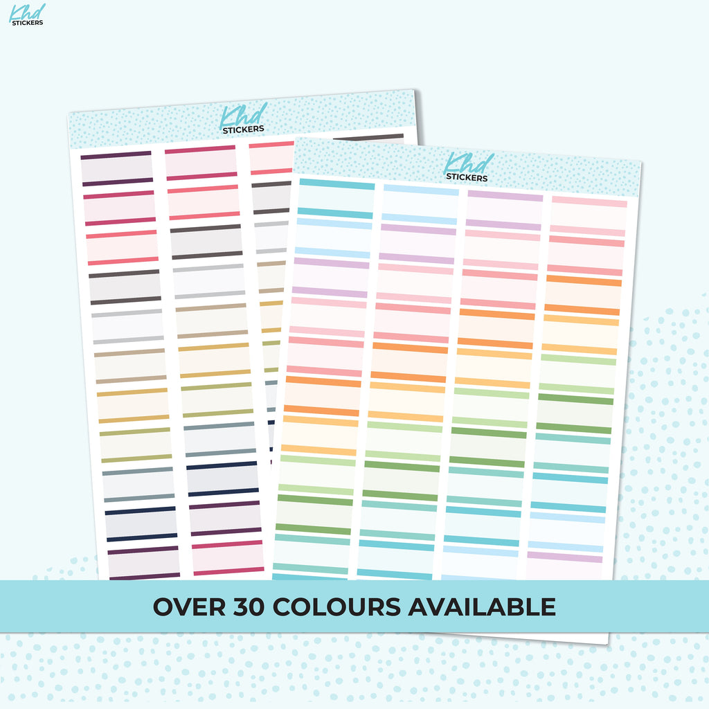 Mini Rectangle Stickers, Functional Planner Stickers