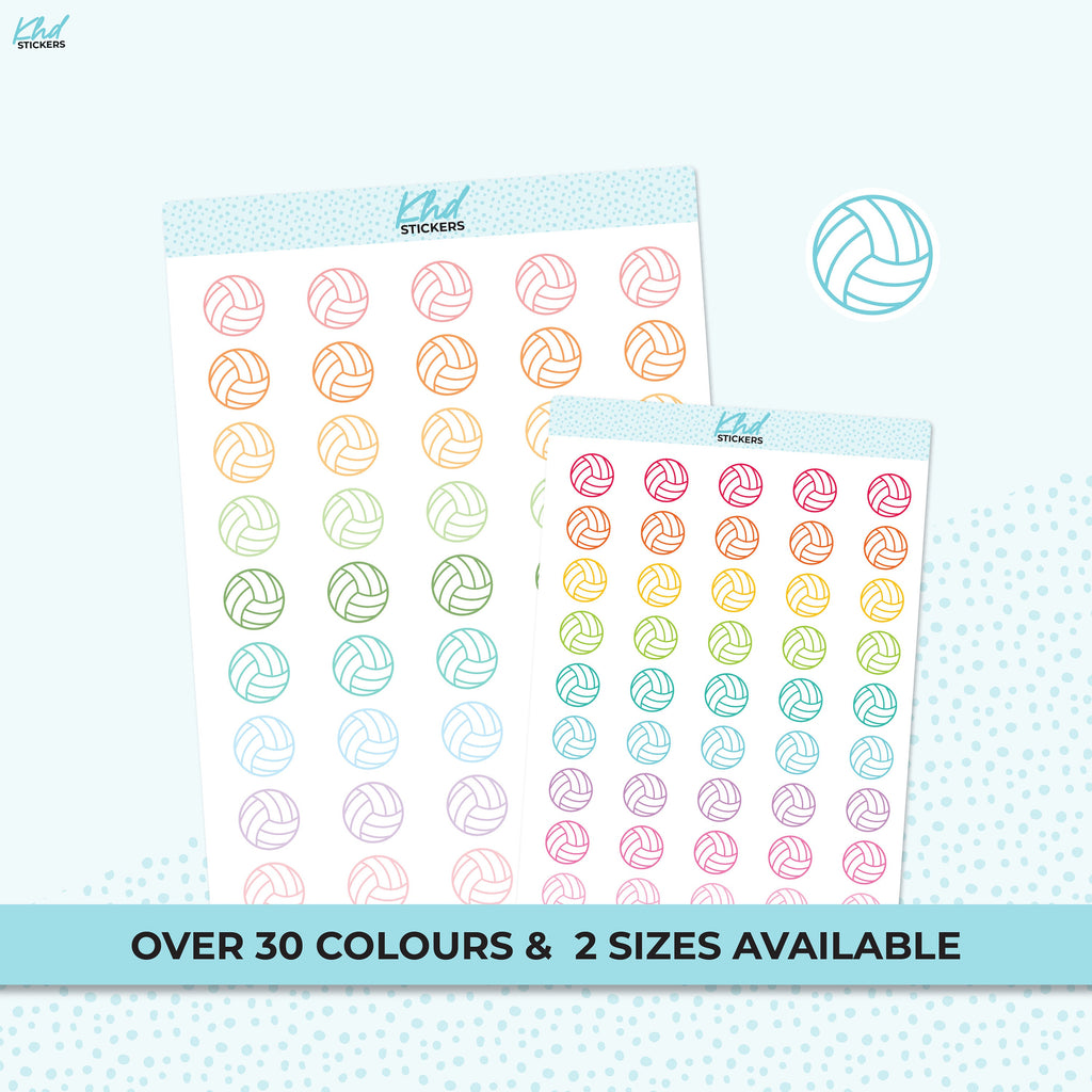 Netball Icon Stickers, Planner Stickers, Two Sizes, Removable