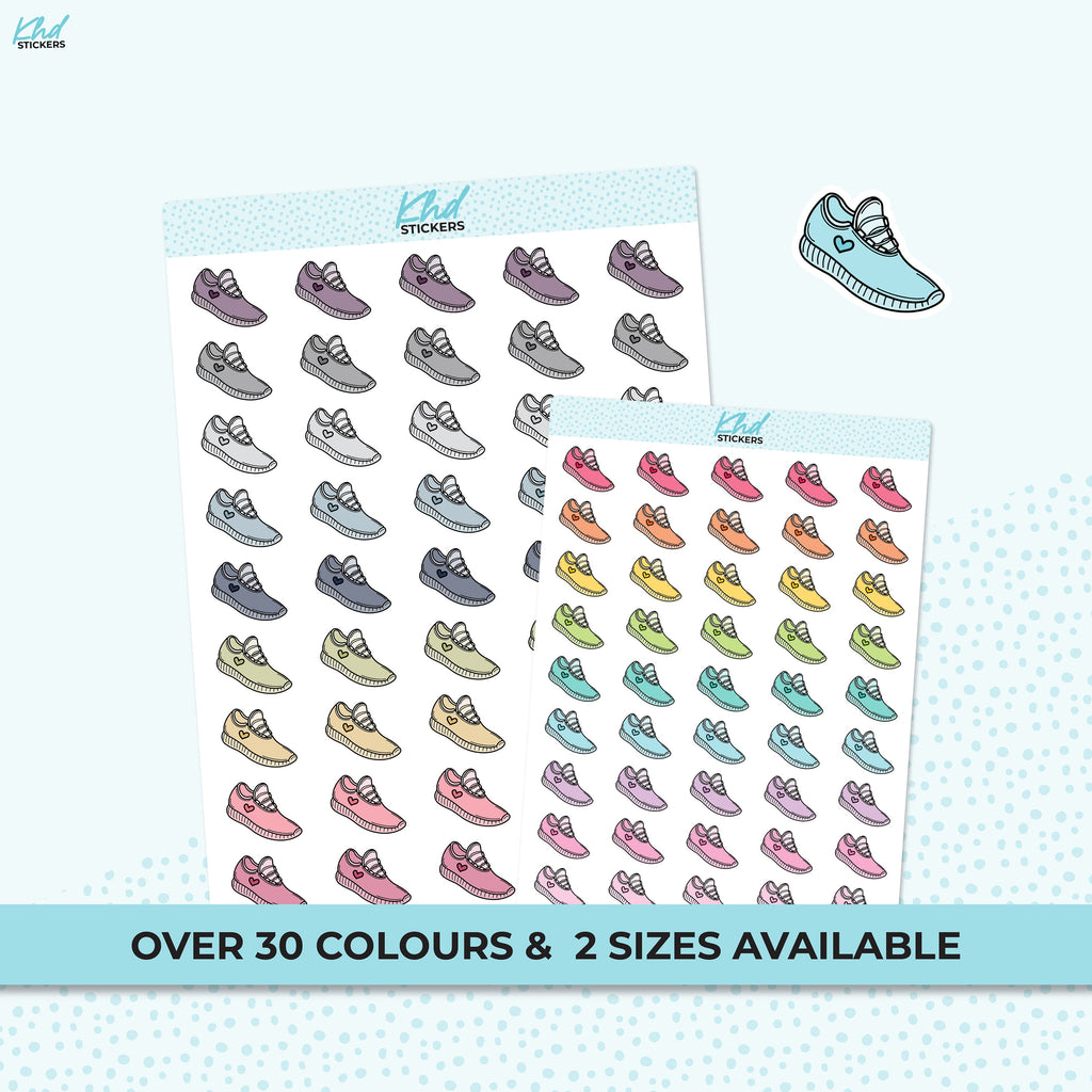Sneakers Running Shoes Icon Stickers, Planner Stickers, Removable