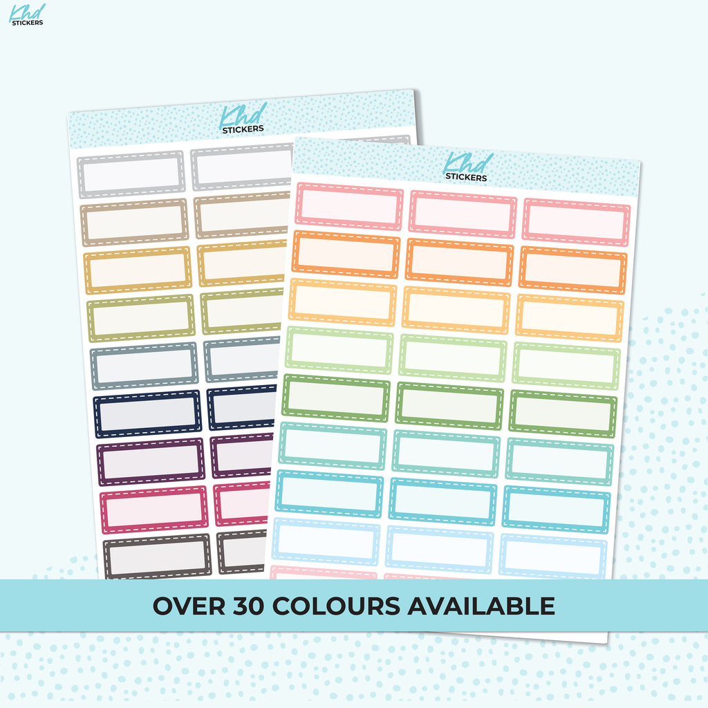 Shaded Dashed Appointment Stickers, Planner Stickers, Removable Vinyl