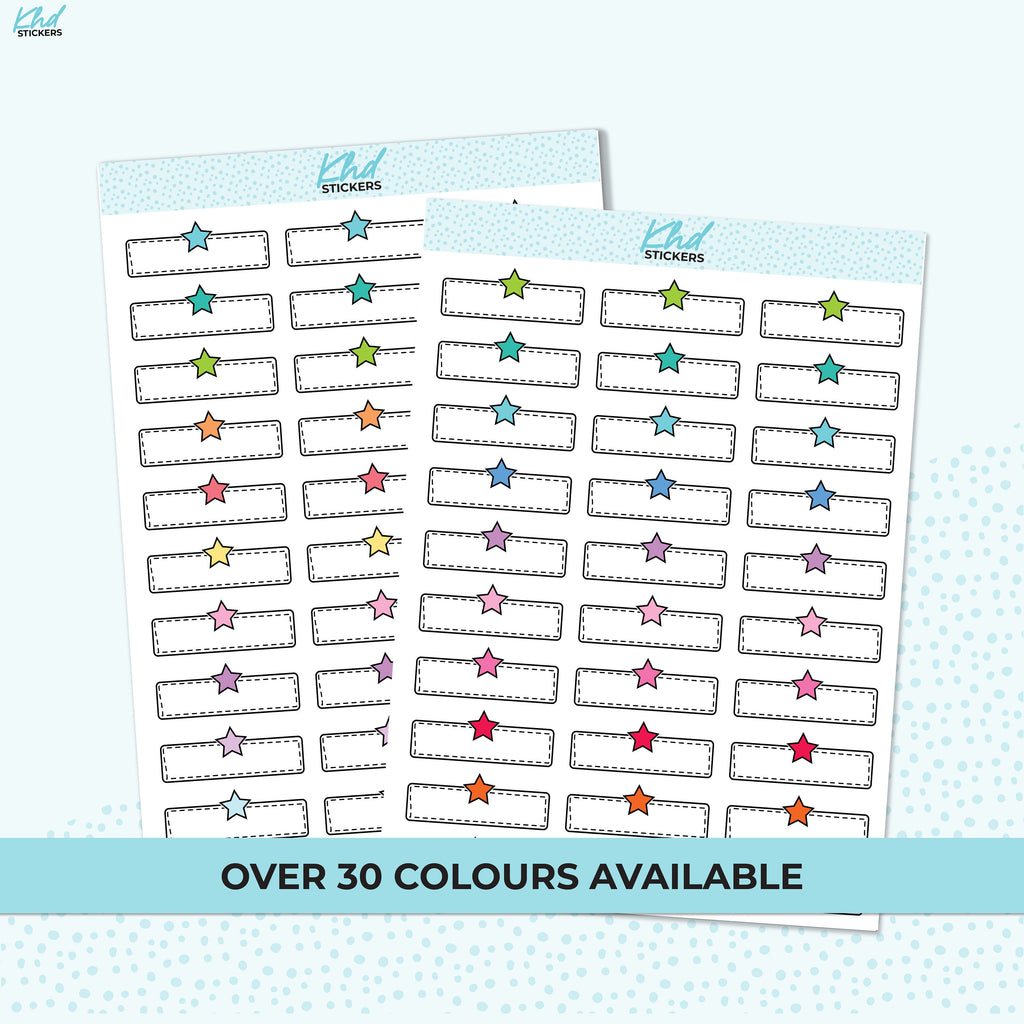 Doodle Stars Appointment Stickers, Planner Stickers, Removable Vinyl